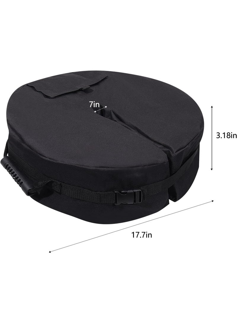 Outdoor Umbrella Base Weight Bag, Fillable Sand Bags for Patio Garden Umbrella Stand,Round - Image 3